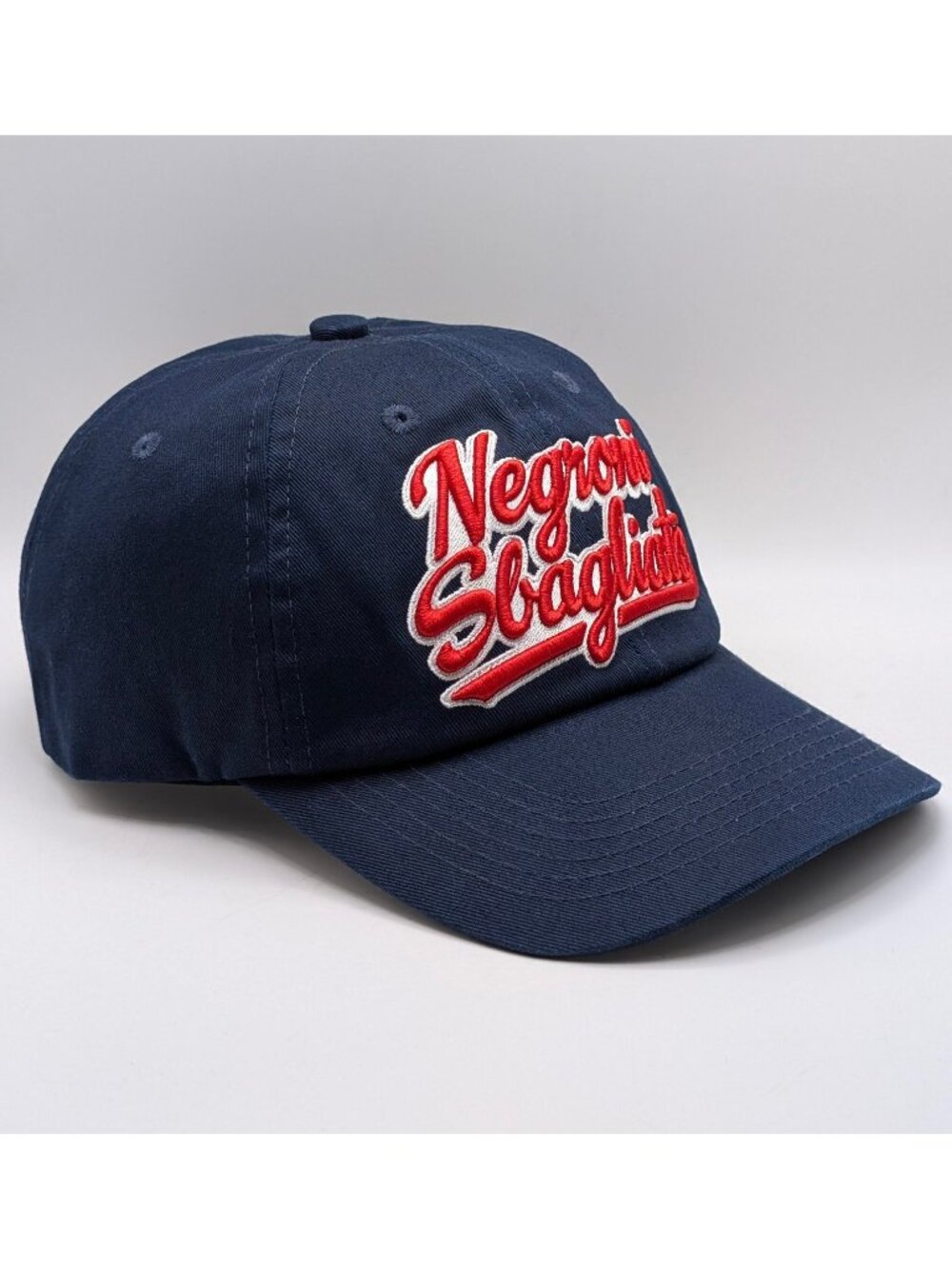 Negroni Sbagliato Campari Dad Hat Baseball Cap Navy Blue Strap Back Unisex Adult